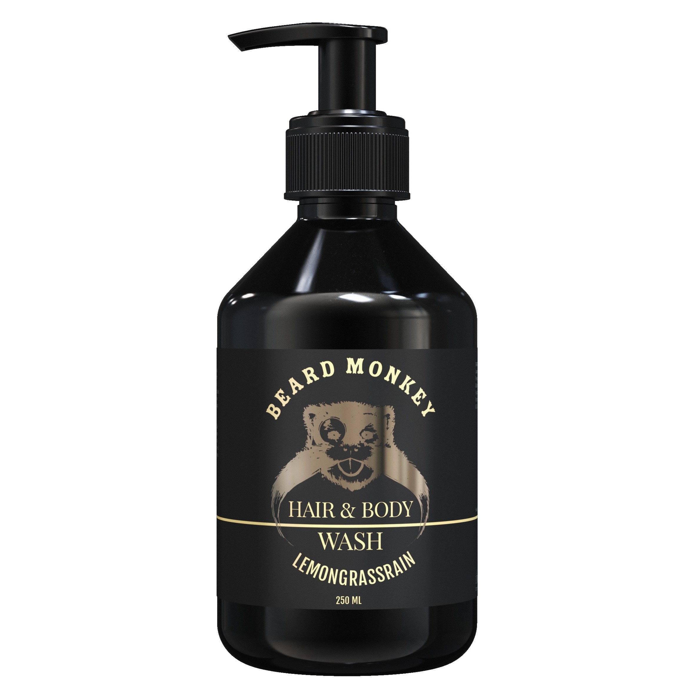 Bilde av Beard Monkey Hair & Body Shampoo Lemongrass 250 Ml