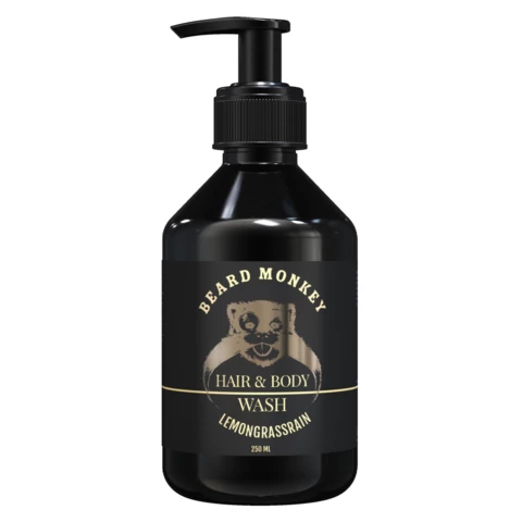 Beard Monkey Hair & body Shampoo Lemongrass från Beard Monkey
