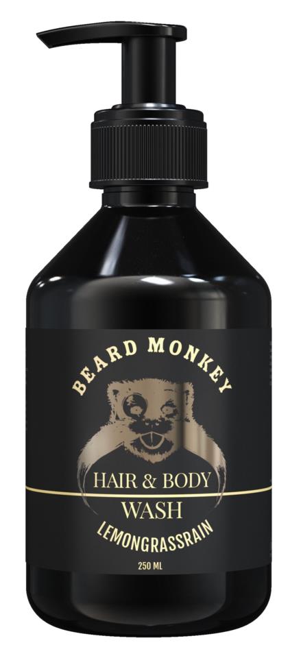 Beard Monkey Hair & body Shampoo Lemongrass250ml