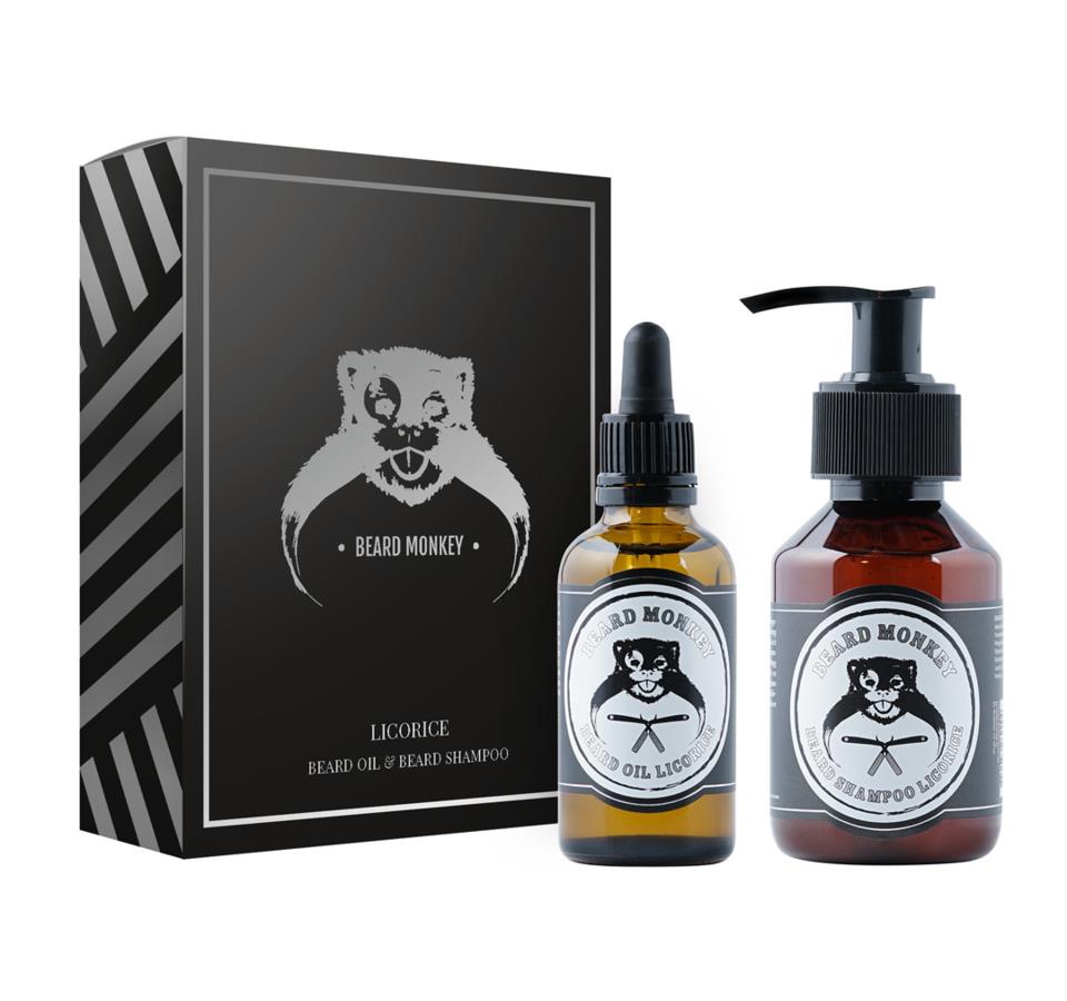 Beard Monkey Licourice Shampoo & Oil Kit