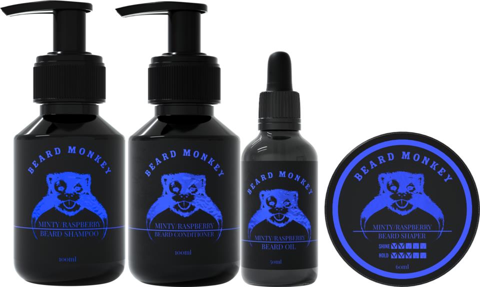 Berry Monkey Raspberry Beard Monkey Mint & raspberry All Beard Kit | lyko.com