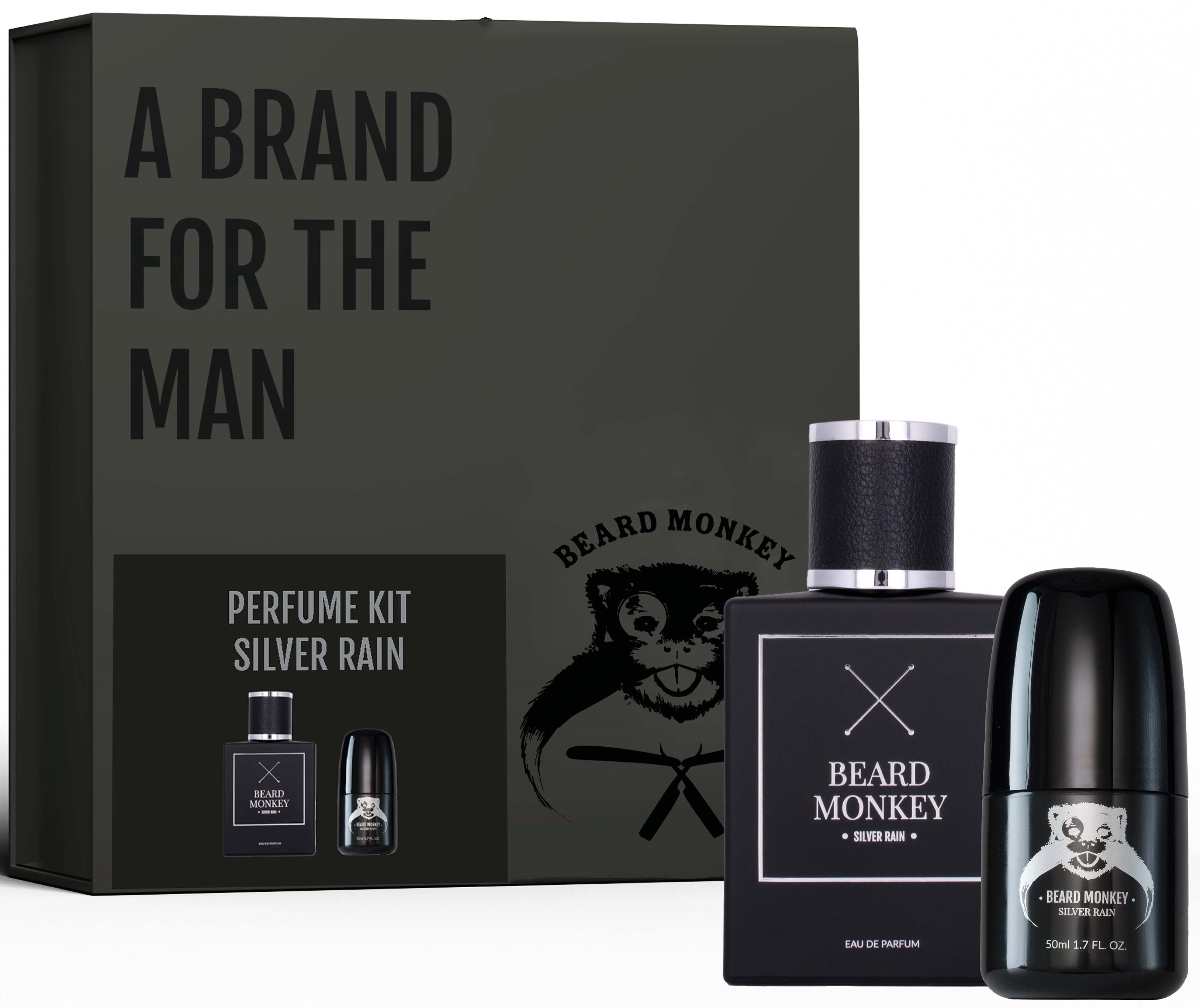 beard monkey silver rain woda perfumowana 50 ml   zestaw