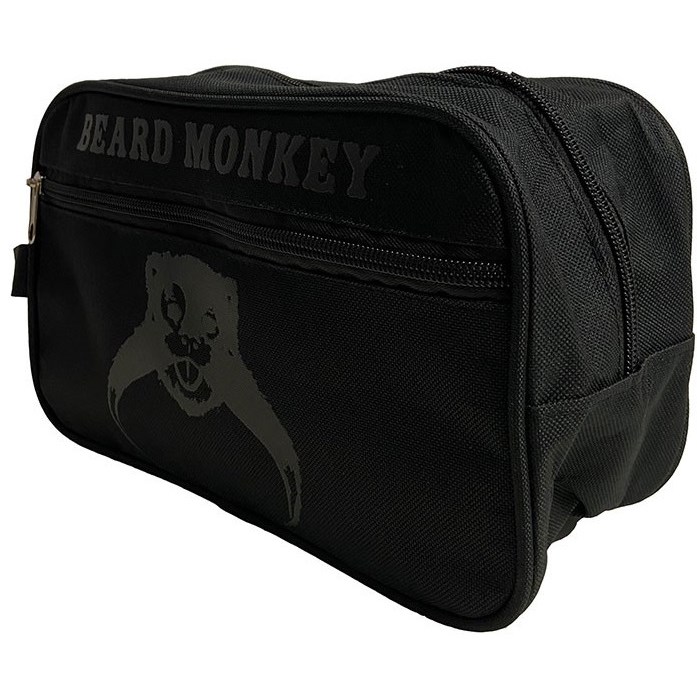 Läs mer om Beard Monkey Toilet Bag Black on Black