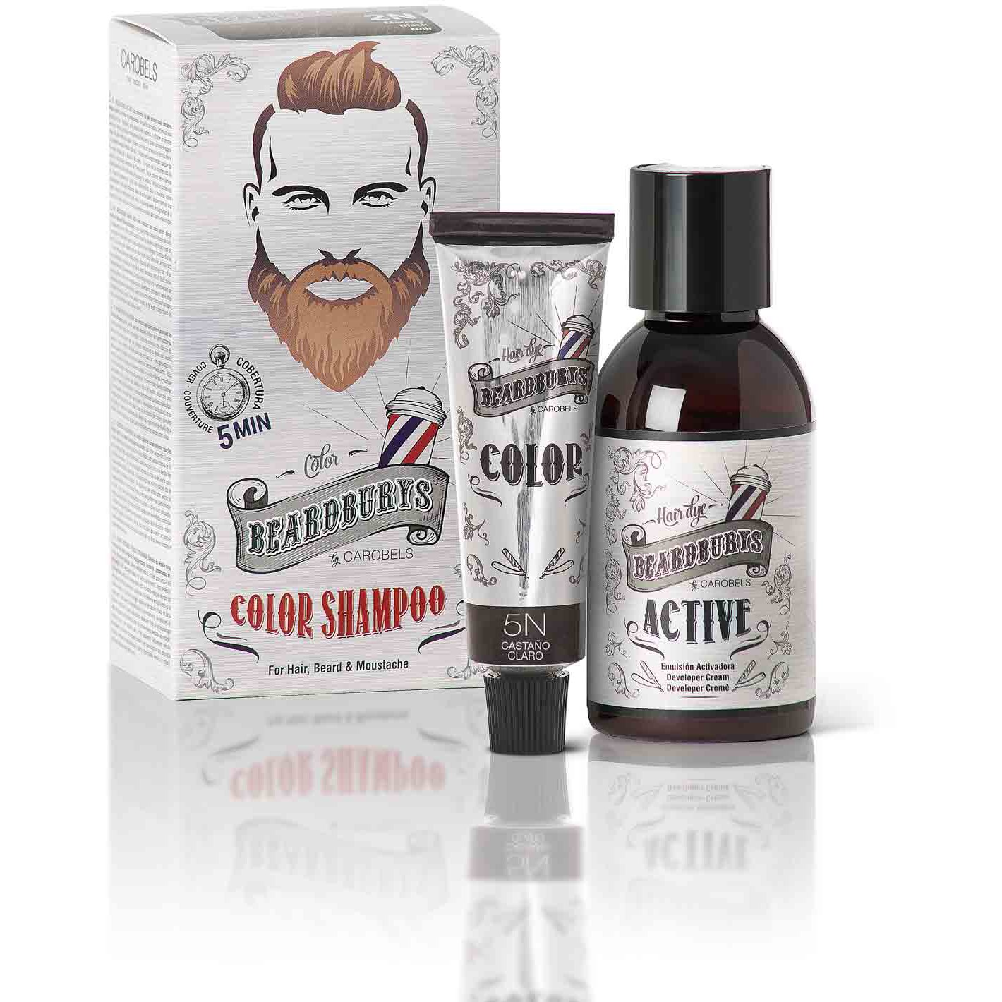 Beardburys Color Shampoo 5n Brun