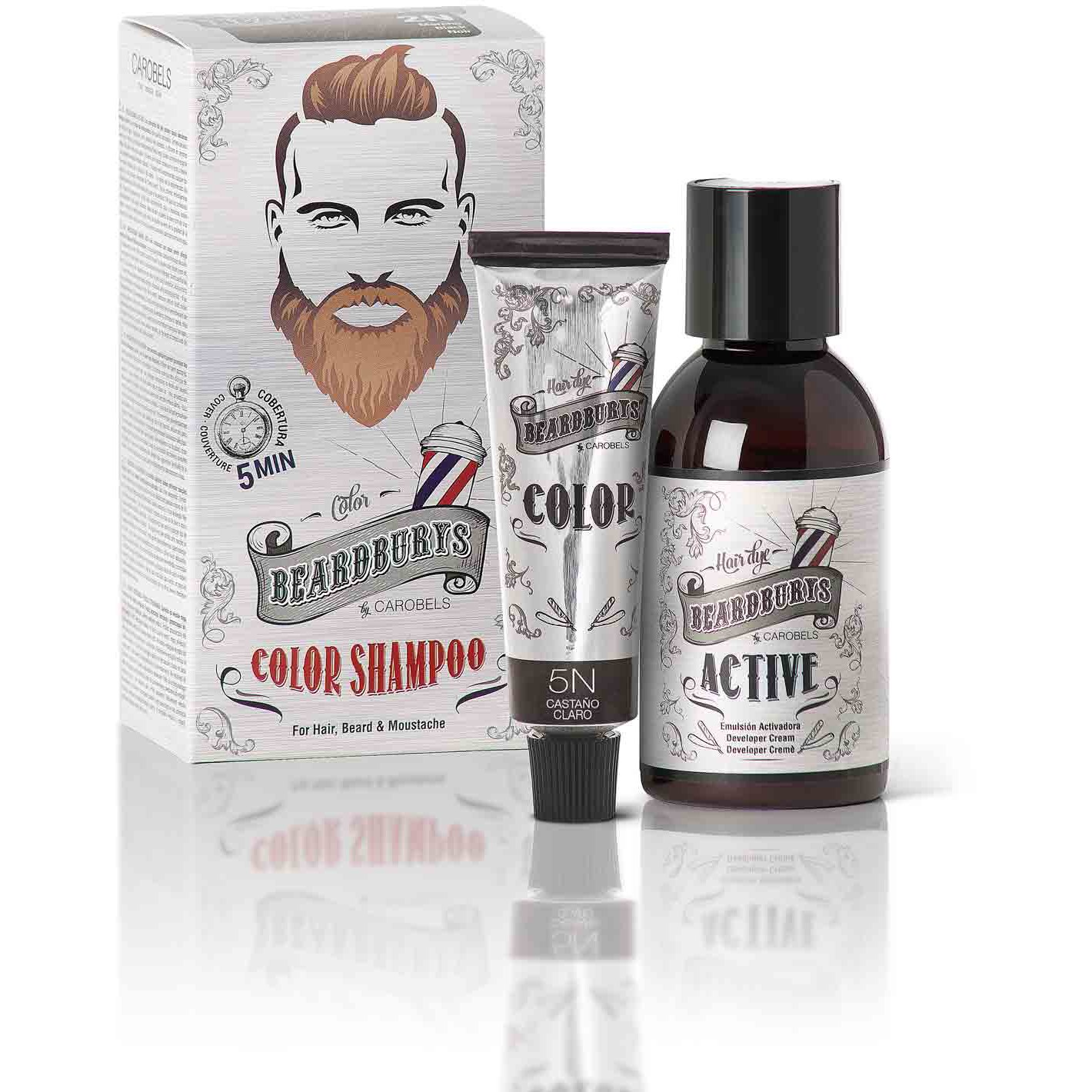 Läs mer om Beardburys Color Shampoo 5n Brun
