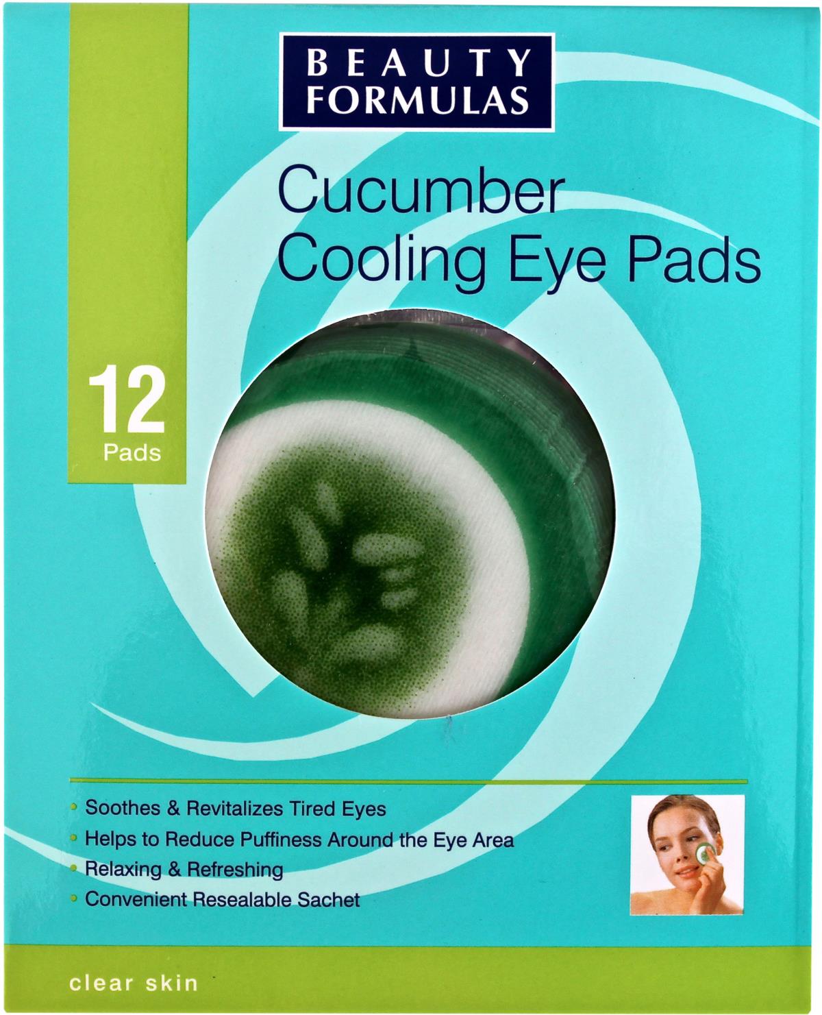 Beauty Formulas Cucumber Cooling Eye Pads 31 ml