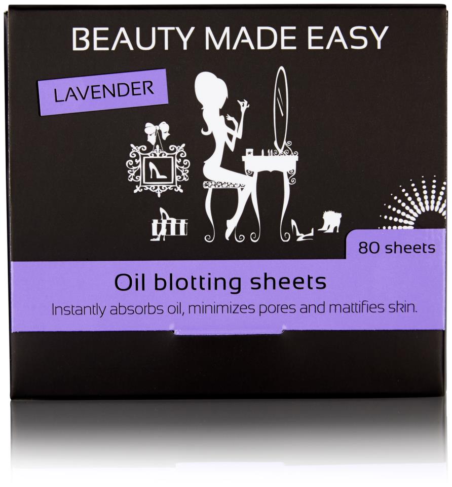 Beauty Made Easy Oil Blotting Sheets Lavender