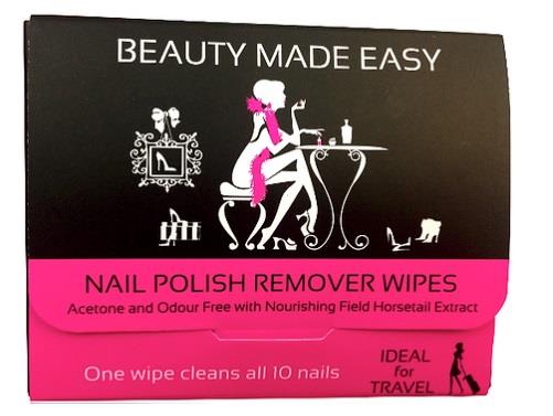 Beauty Made Easy Wipes Nail Polish Remover Wipes