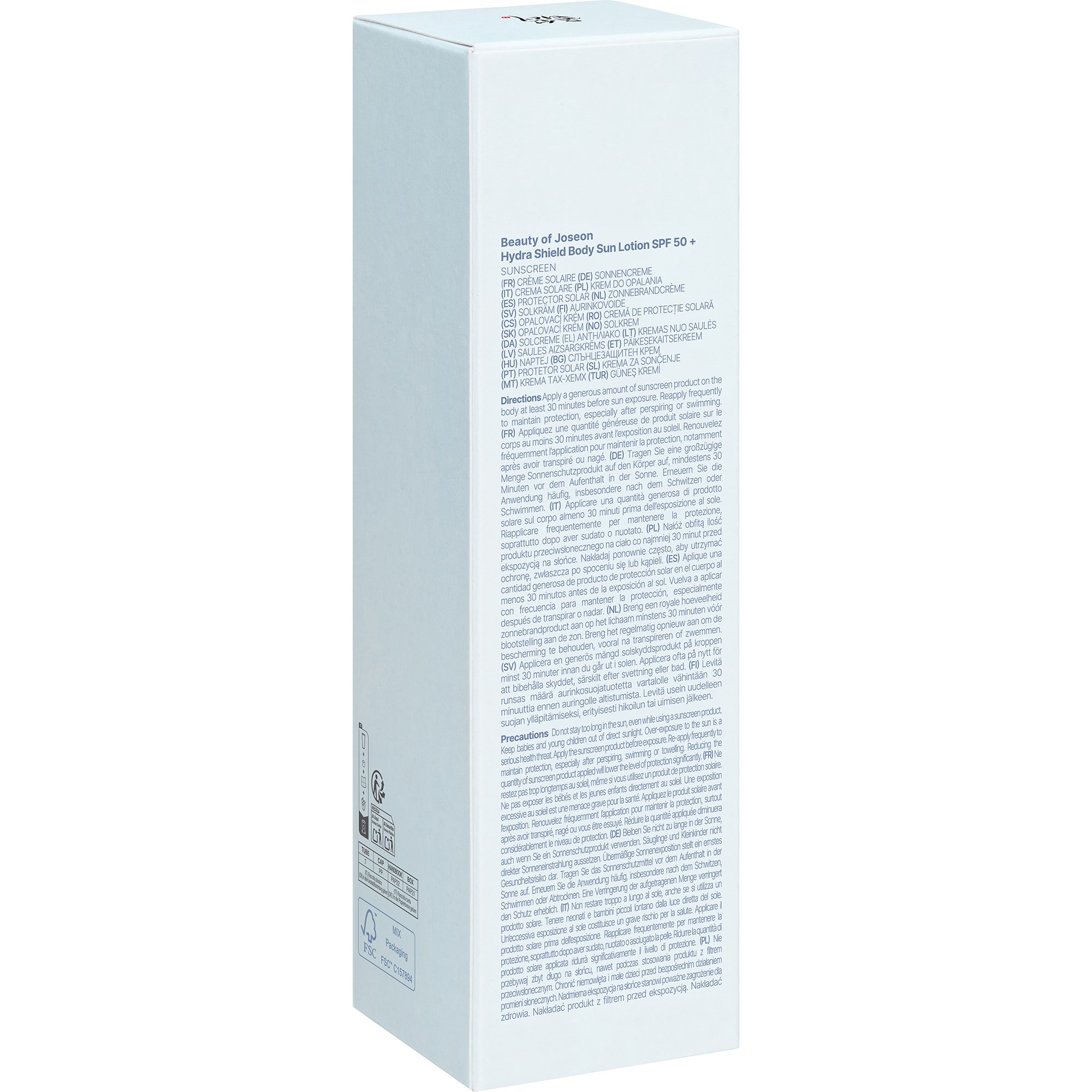 Beauty of Joseon Hydra Shield Body Sun Lotion SPF50+ Face & Body 150 m (obrázok 5)