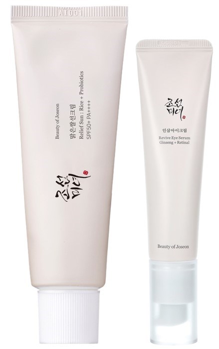Beauty of Joseon Relief Sun: Rice + Probiotics SPF50 50 ml + Revive Eye Serum: Ginseng+Retinal 30 ml