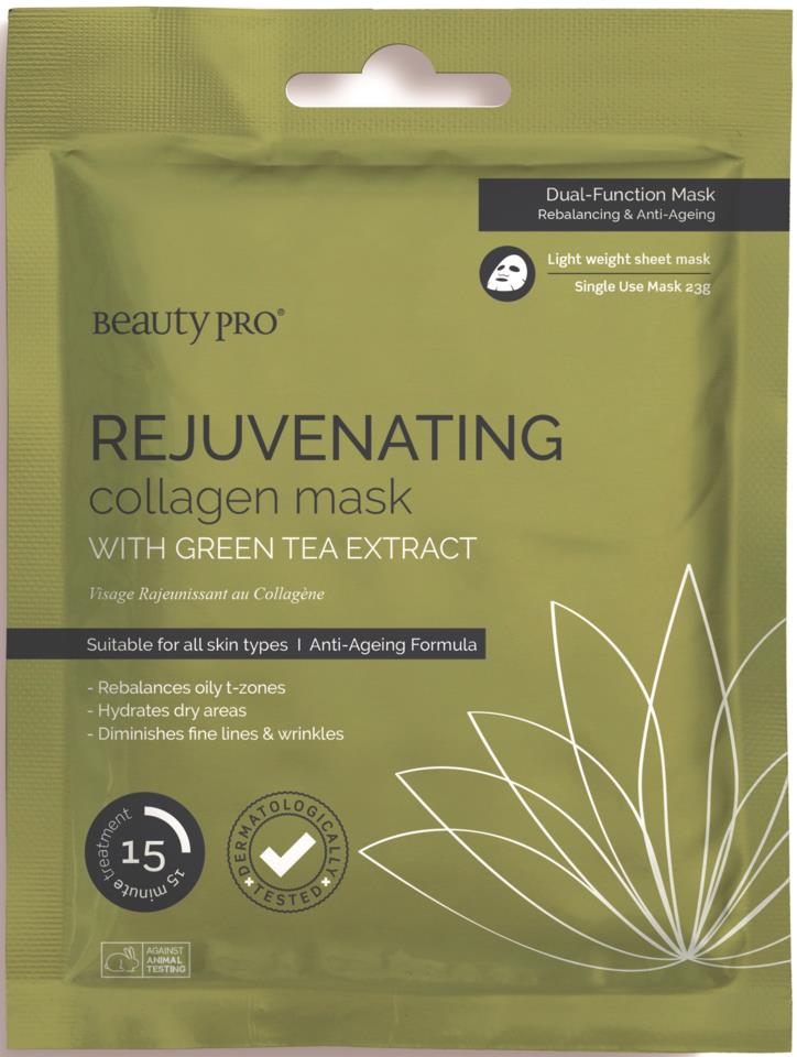 Beauty PRO Rejuvenating Collagen Mask With Green Tea Extract