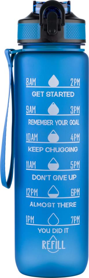 Beauty Rebels Motivational Water Bottle 1 L Blue