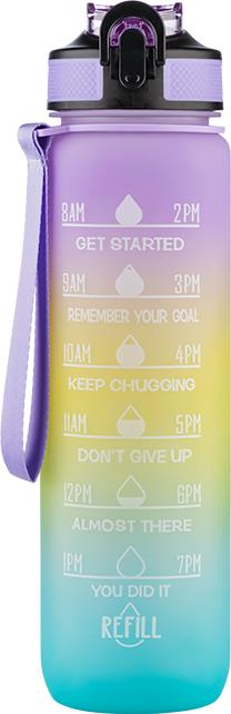 Beauty Rebels Motivational Water Bottle 1 L Daylight