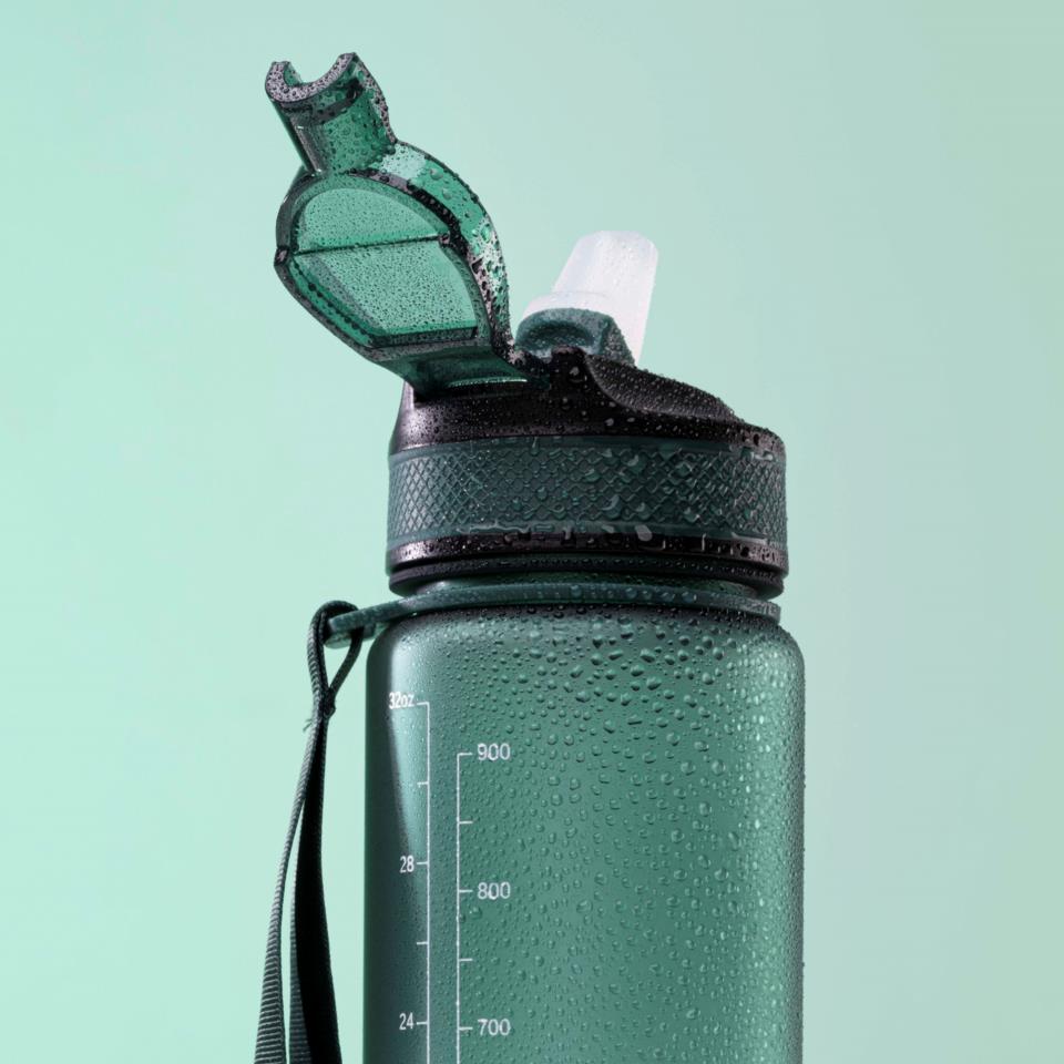 Beauty Rebels Motivational Water Bottle 1 L Green