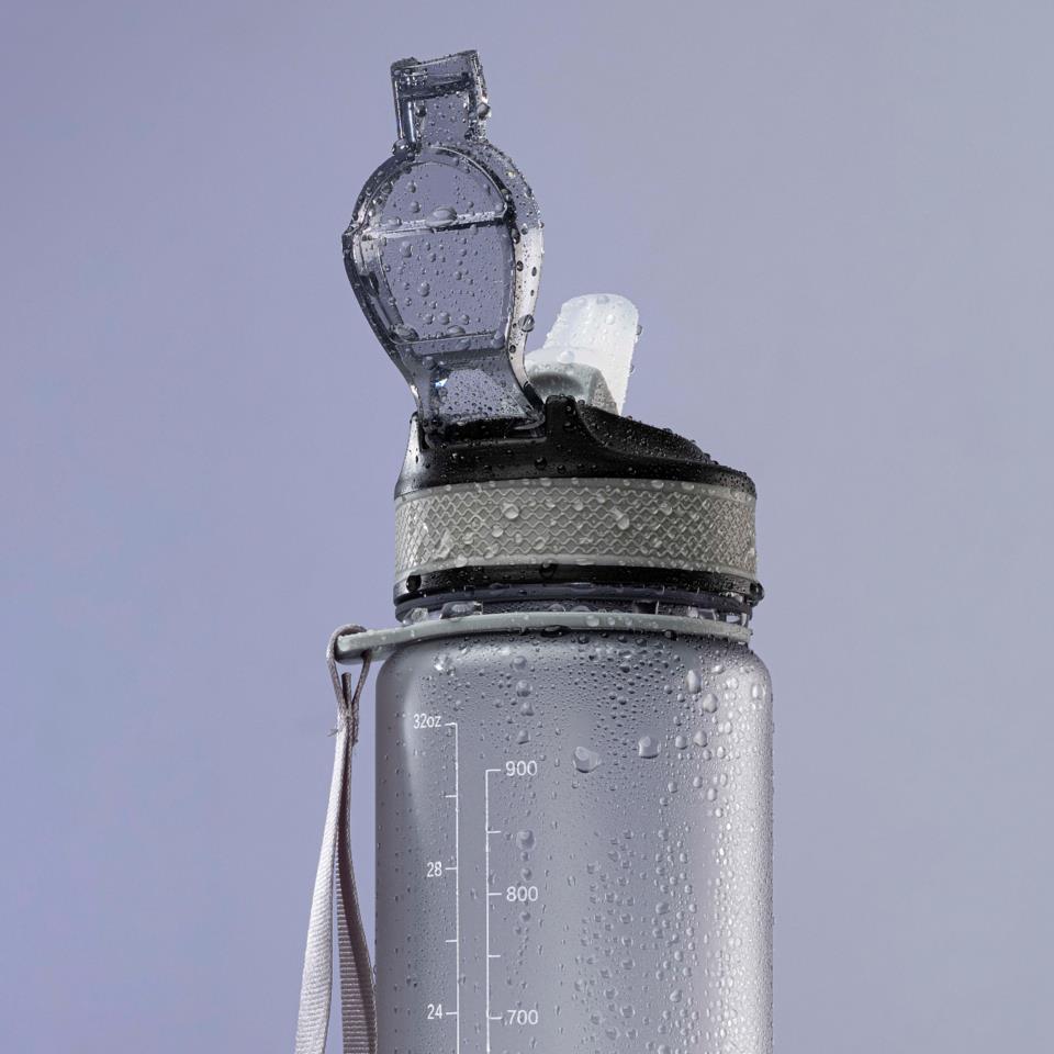 Beauty Rebels Motivational Water Bottle 1 L Grey