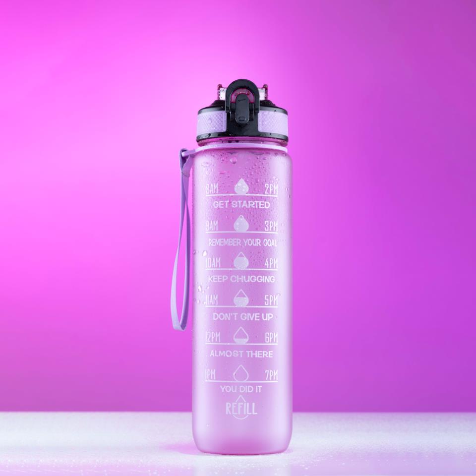 Beauty Rebels Motivational Water Bottle 1 L Lilac