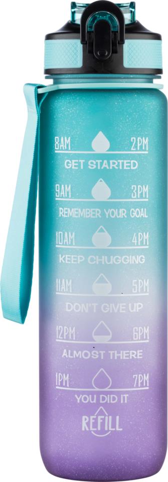 Beauty Rebels Motivational Water Bottle 1 L Stardust Green