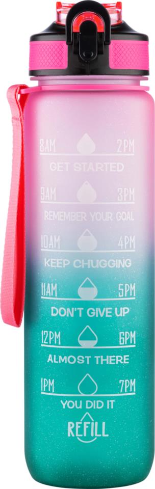 Beauty Rebels Motivational Water Bottle 1 L Stardust Pink