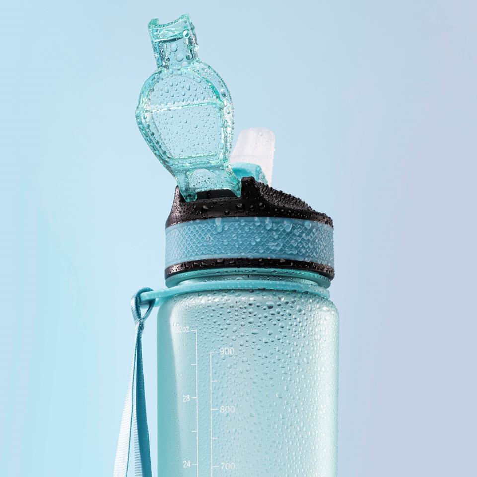 Beauty Rebels Motivational Water Bottle 1 L Turquoise