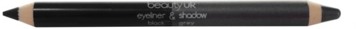 BEAUTY UK Double Ended Pencil (Jumbo) black/ grey