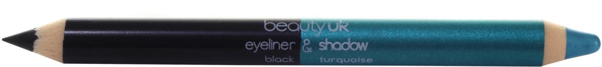 BEAUTY UK Double Ended Pencil (Jumbo) black/ turquoise
