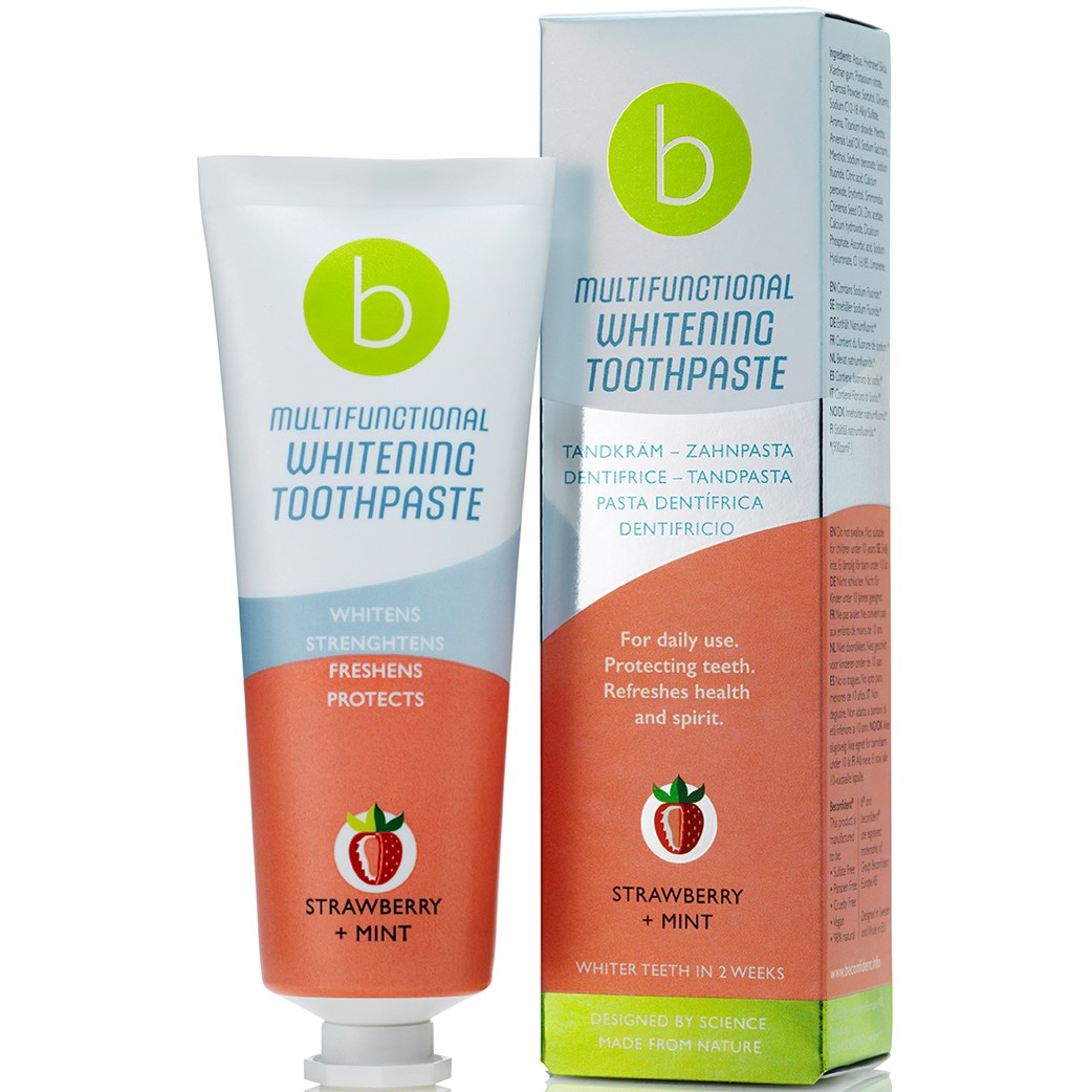 Läs mer om Beconfident Beconfident Toothpaste Strawberry + Mint 75 ml
