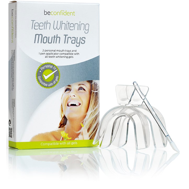 Läs mer om Beconfident Teeth Whitening Mouth Trays 2-pack with pen applicator
