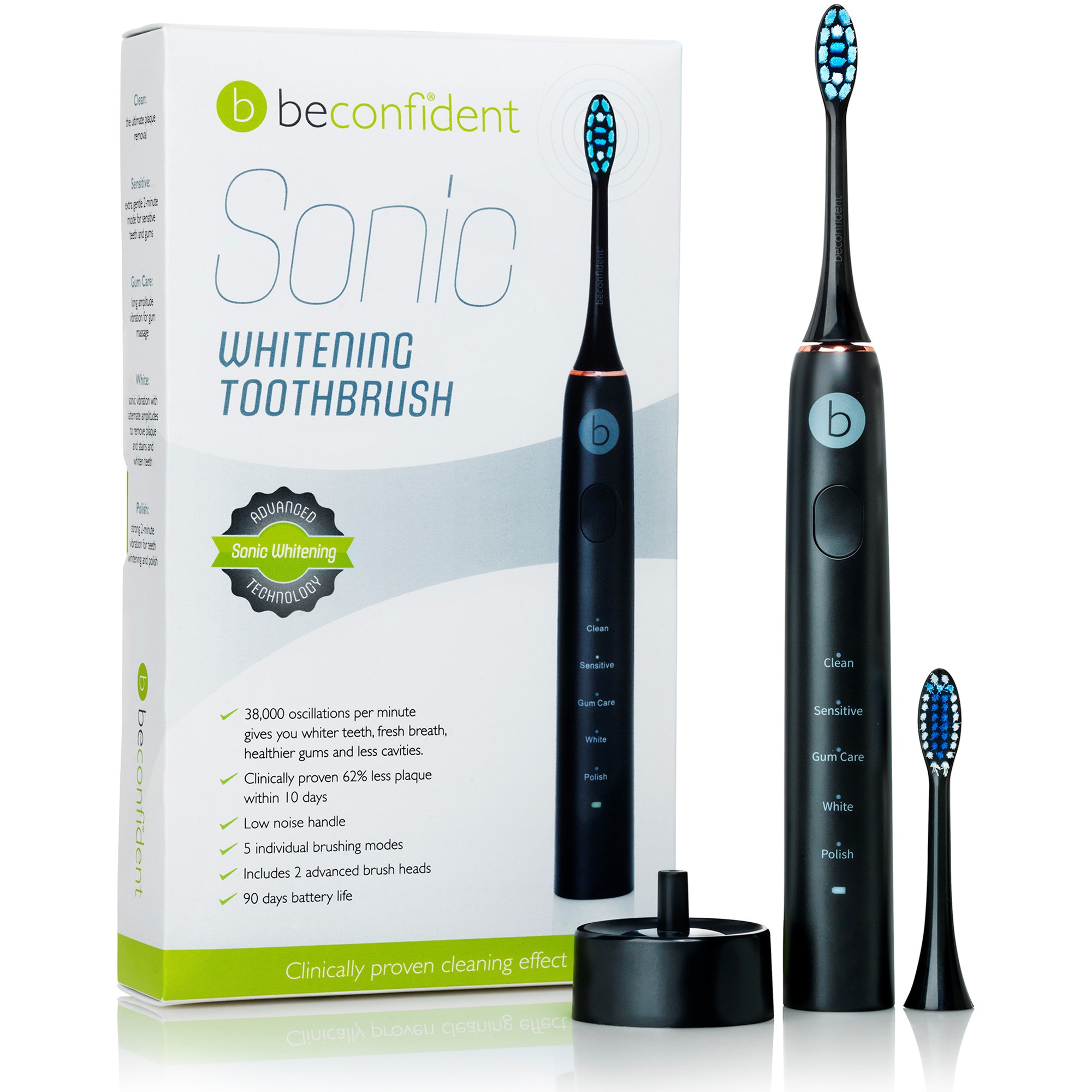 Beconfident Sonic Electric Whitening Toothbrush white/rose gold