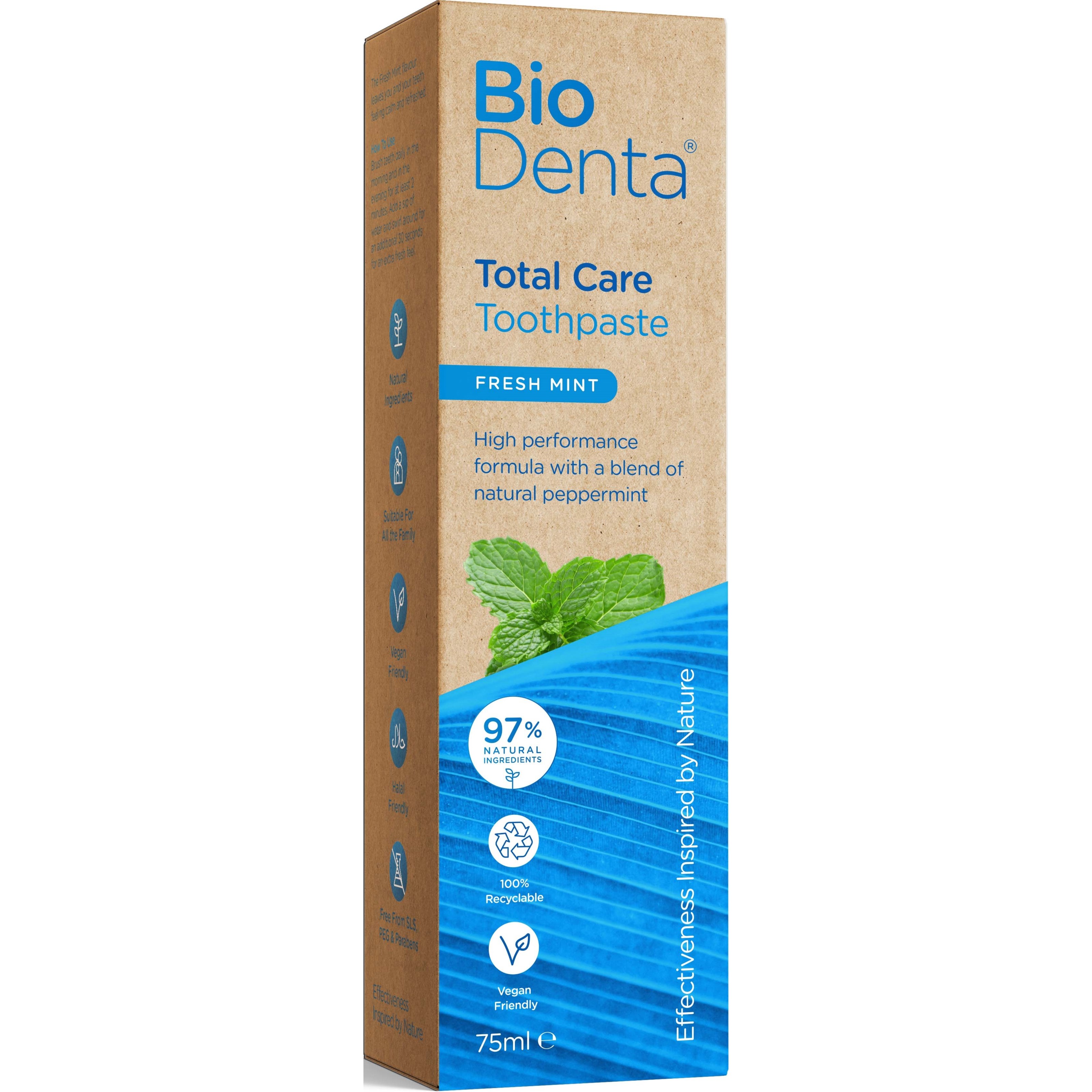 Bilde av Beconfident Total Care Toothpaste Fresh Mint 75 Ml