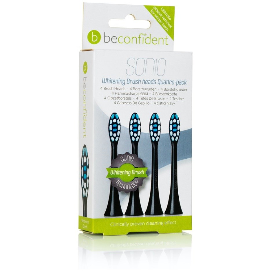 Beconfident Whitening Sonic 4-pack tootbrush heads
