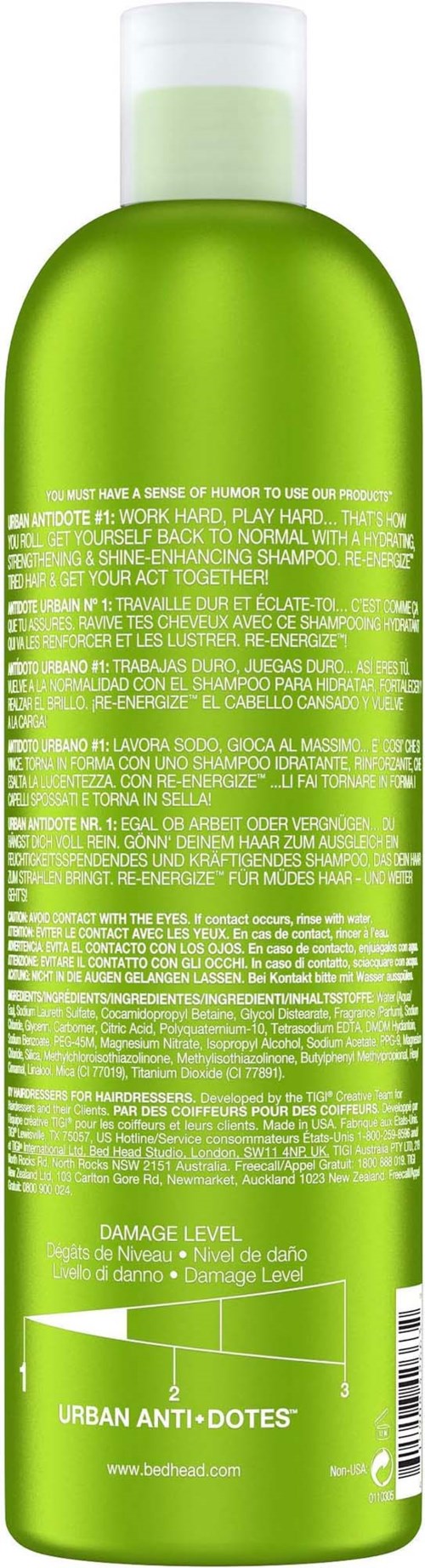 Tigi Re-Energize Shampoo 750 ml