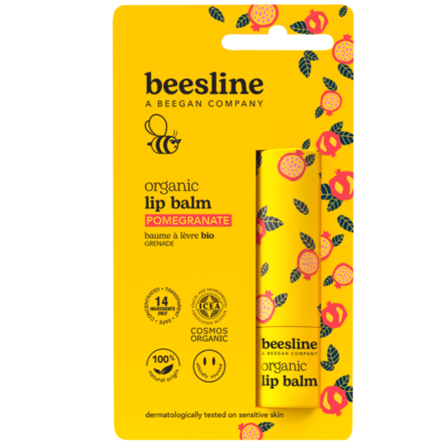 Beesline Organic Lip Balm Pomegranate