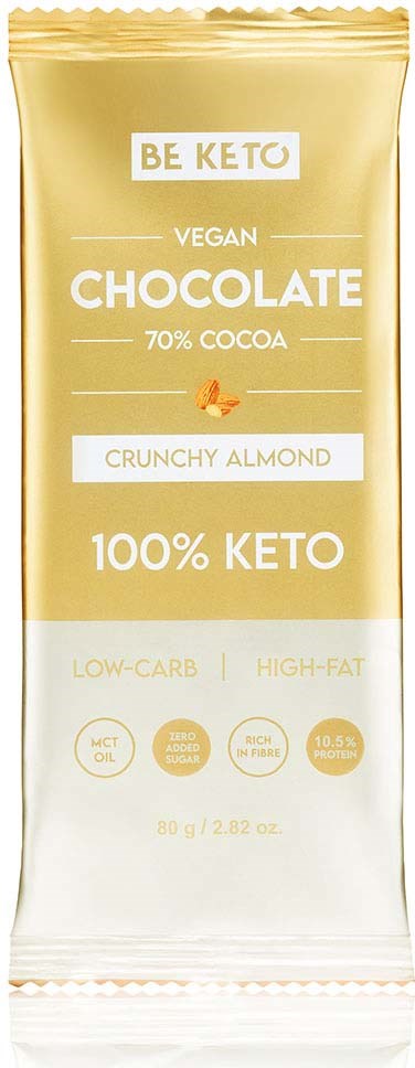 BeKeto KETO Chocolate Crunchy Almond 80 g