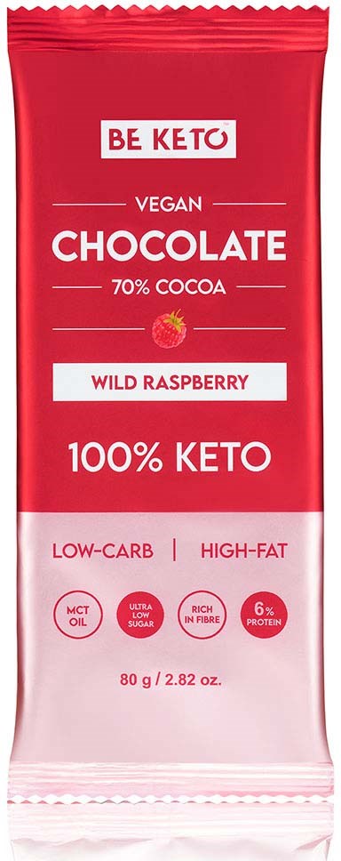 BeKeto KETO Chocolate Wild Raspberry 80 g