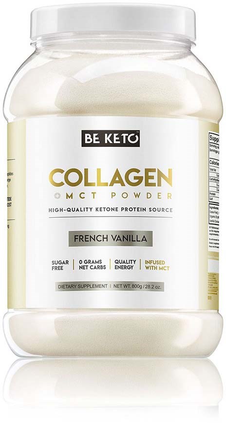 BeKeto KETO Collagen + MCT Oil French Vanilla 800 g