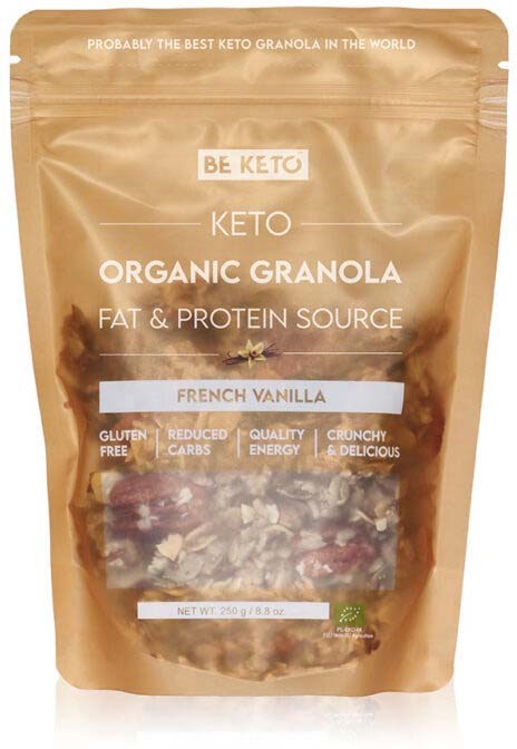 BeKeto KETO Organic Granola French Vanilla 250 g