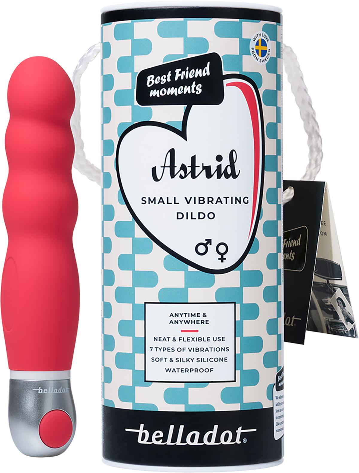 Belladot Astrid Small Vibrating Dildo Red | lyko.com Belladot Astrid Small Vibrating Dildo Red | lyko.com