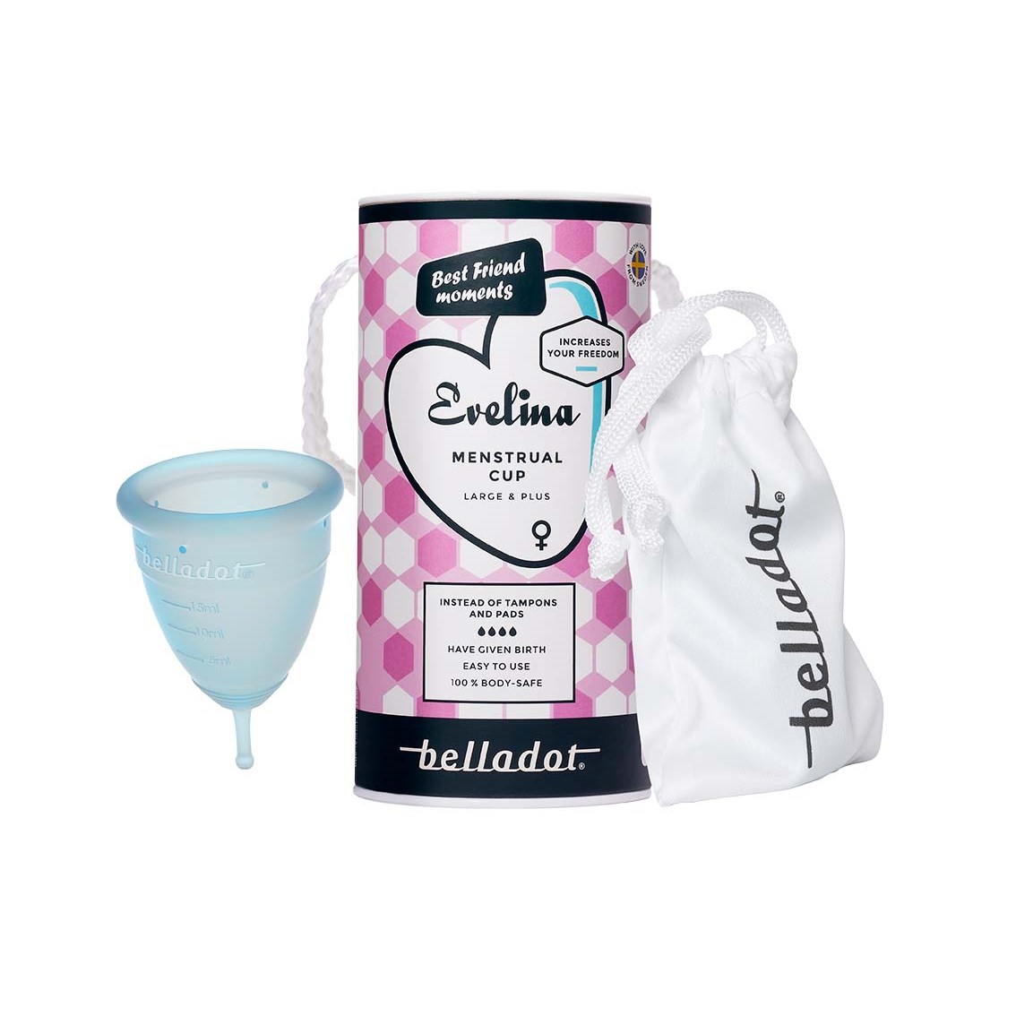 Belladot Evelina Menstrual Cup Large & Plus (obrázok 3)
