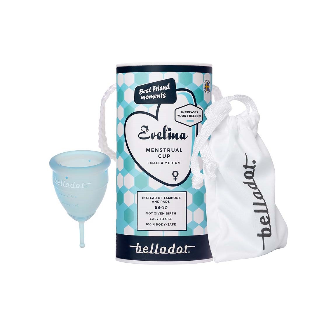 Belladot Evelina Menstrual Cup Small & Medium (obrázok 3)