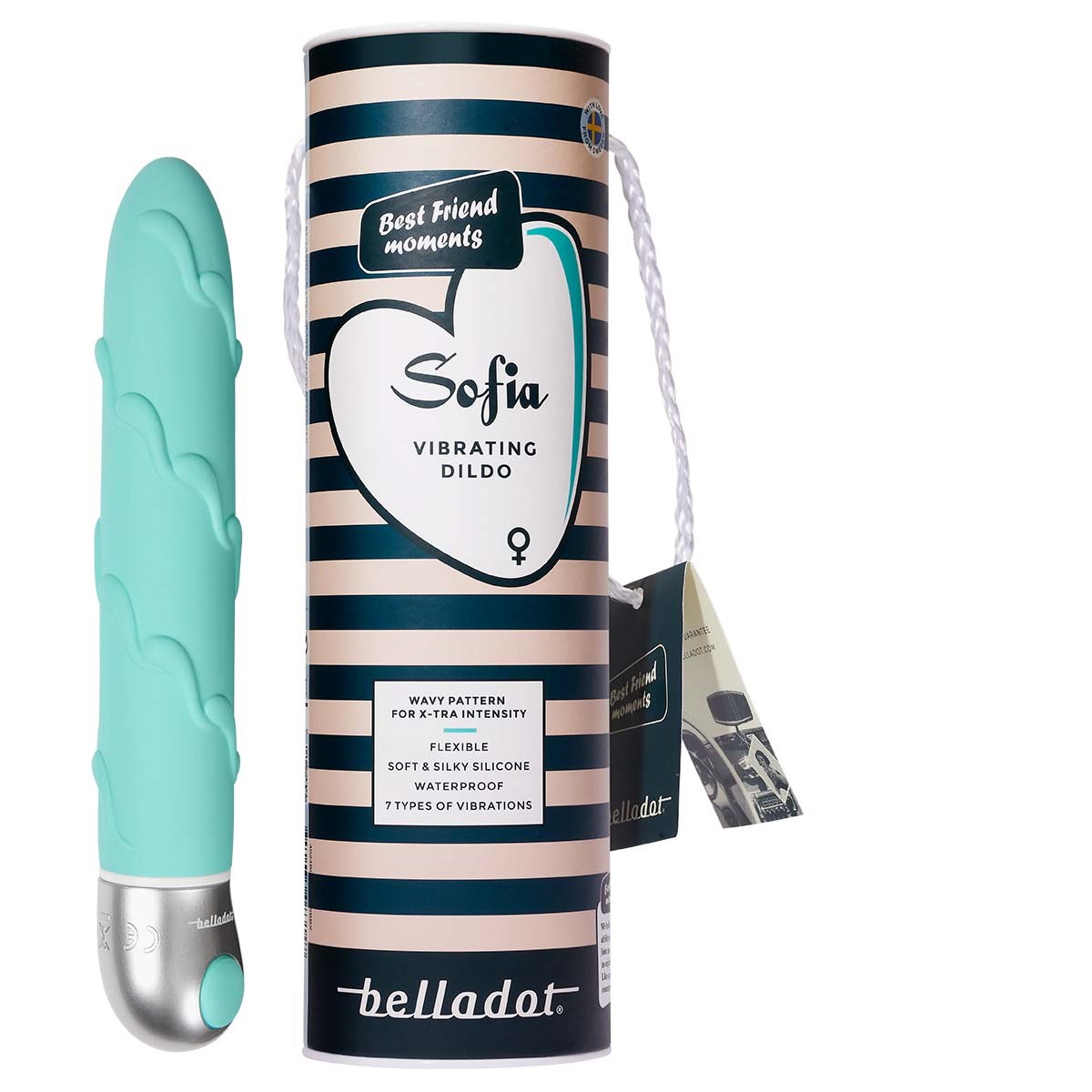 Belladot Sofia Vibrating Dildo Green Belladot Sofia Vibrating Dildo Green