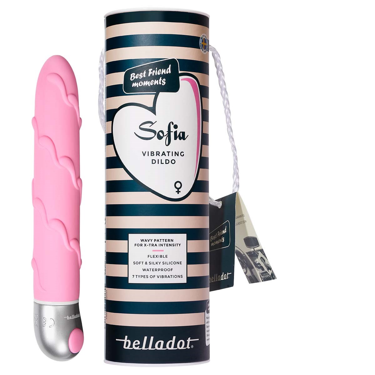 Belladot Sofia Vibrating Dildo  Pink