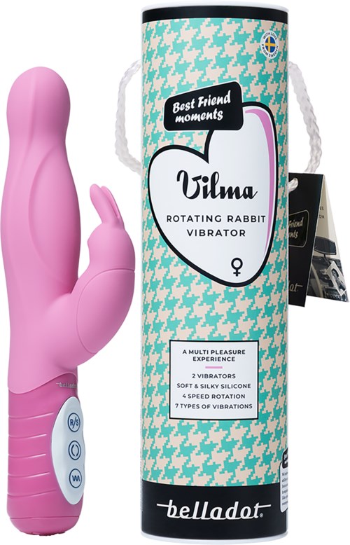 Belladot Vilma Rotating Rabbit Vibrator Pink