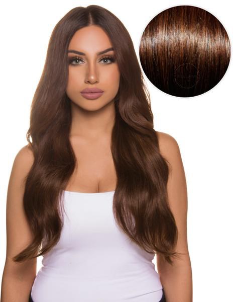 Brown Bellami top hair extensions