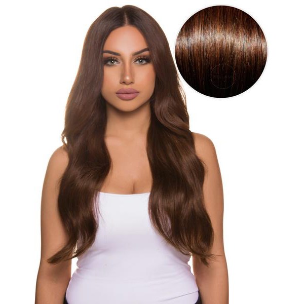 Läs mer om Bellami Hair Löshår Bellissima 220g Chocolate Brown