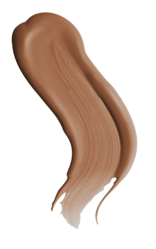 En beige, krämig linje med slät yta och lätt kurva, liknar en makeup- eller färgstrok.