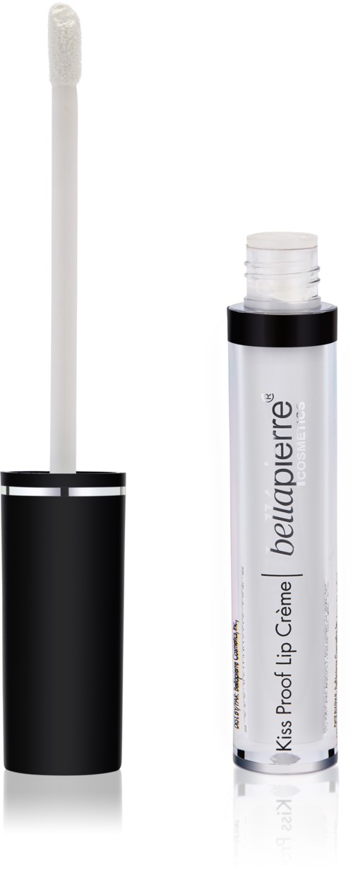 Lippenstift mit Applikator außerhalb, beschriftet 'Kiss Proof Lip Creme' von Beautypierre.