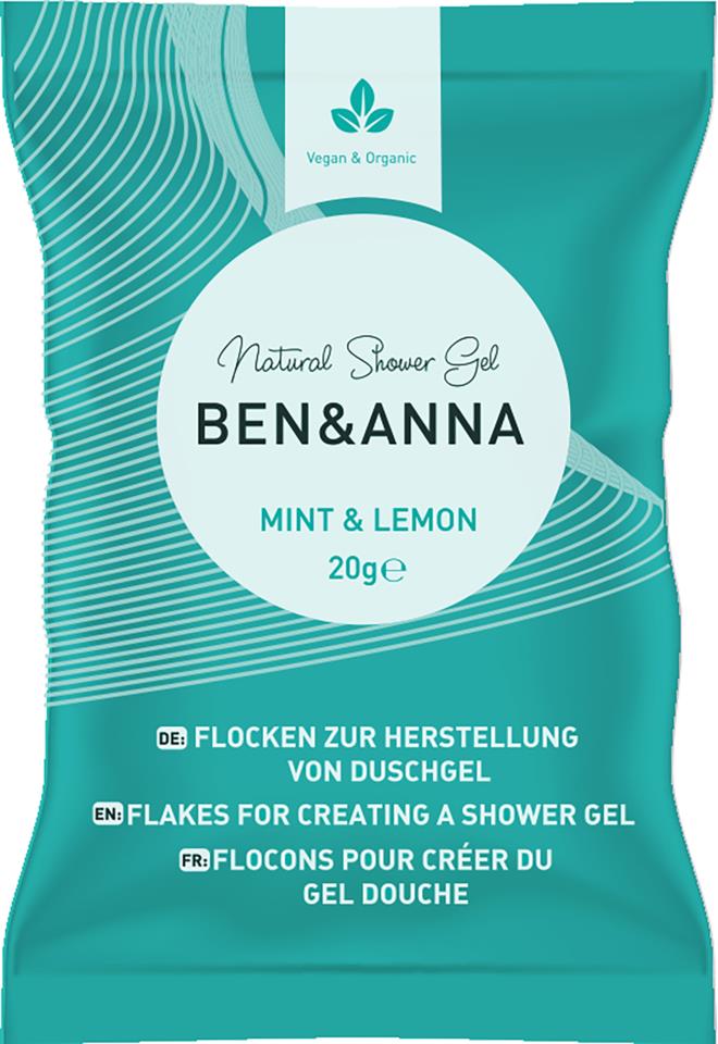 Ben & Anna Bodycare Shower Gel Flakes Mint & Lemon