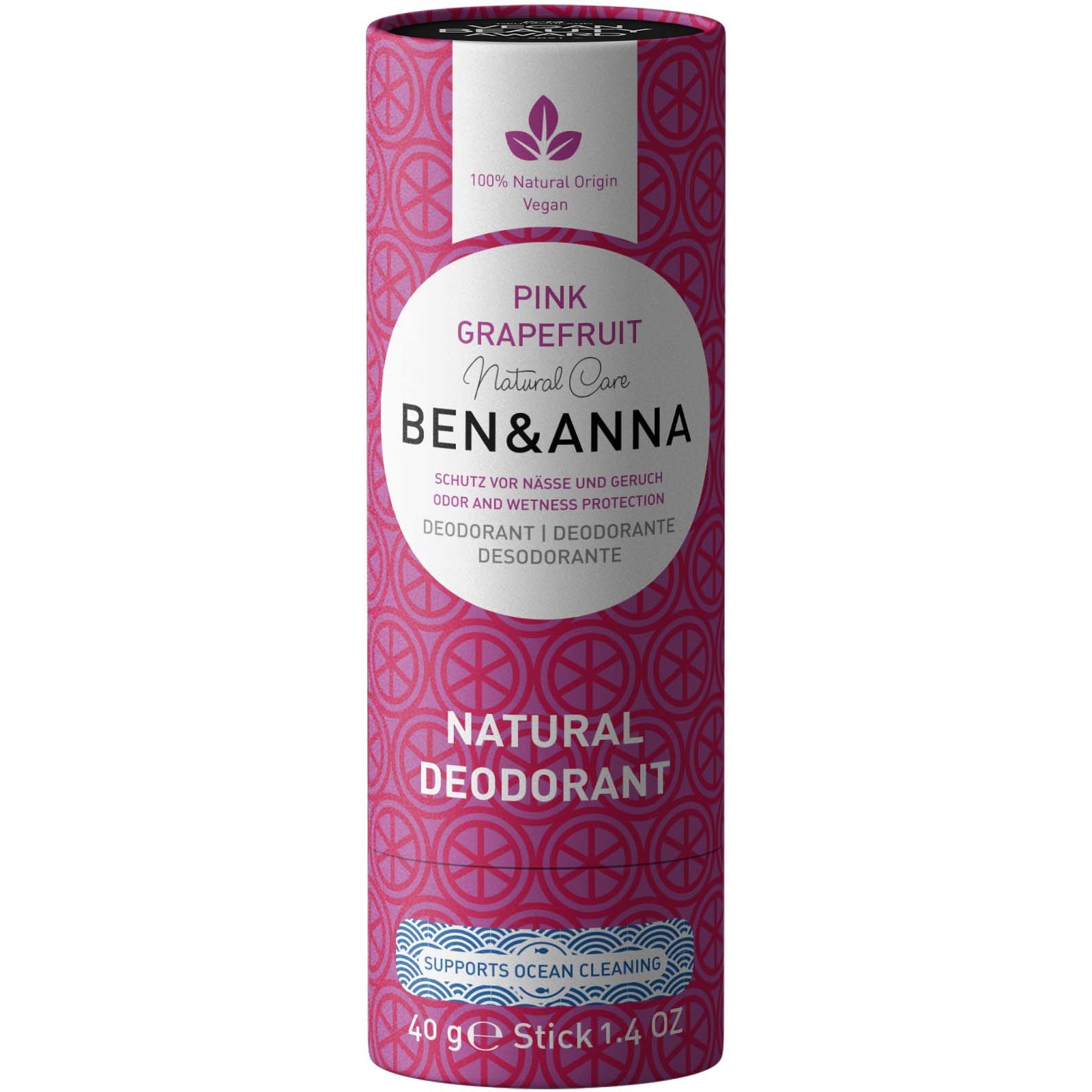 Ben & Anna Deodorant Pink Grapefruit 40 g billede