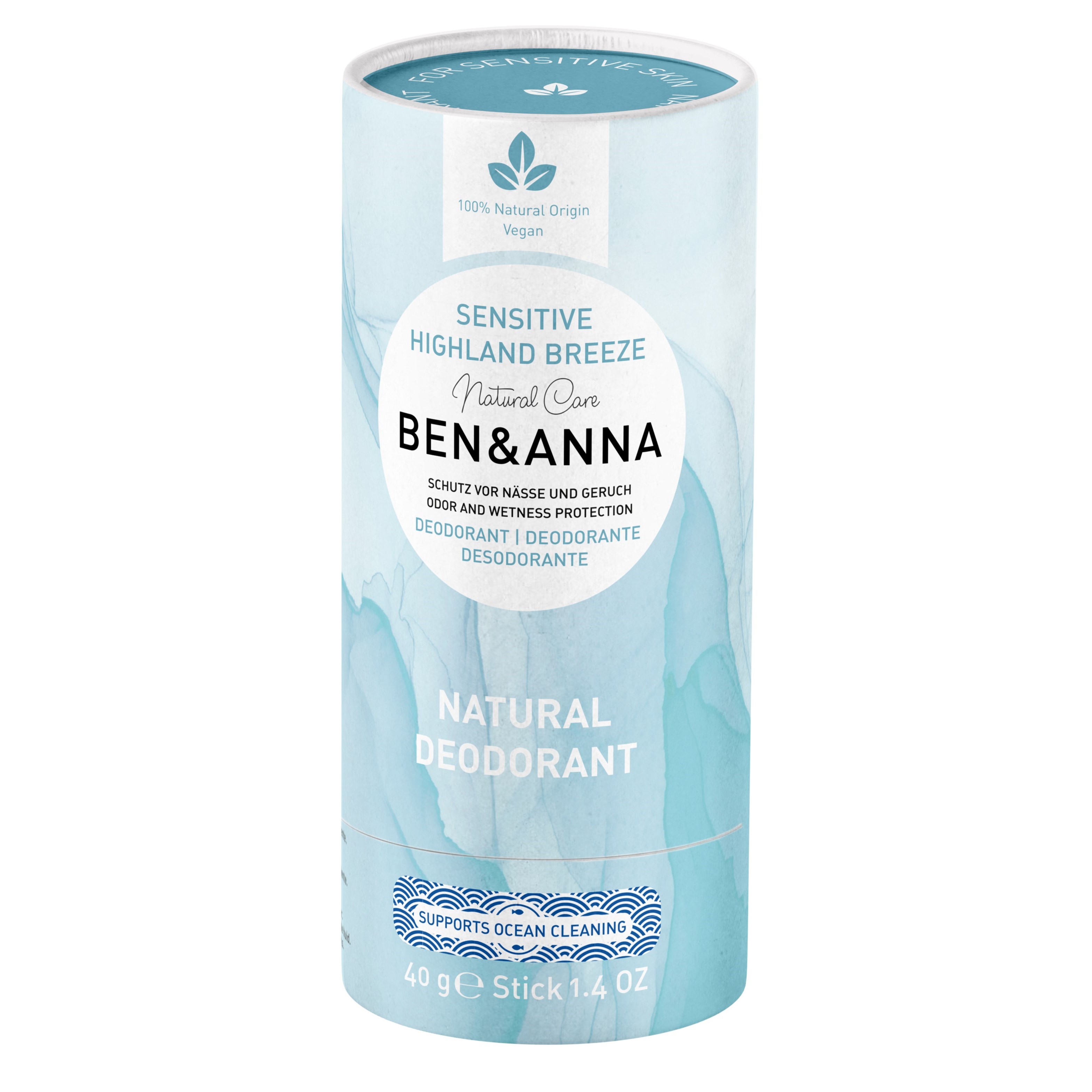 Ben & Anna Deodorant Sensitive Highland Breeze 40 g billede