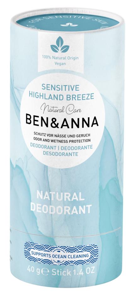 Ben & Anna Deodorant Sensitive Highland Breeze 60g